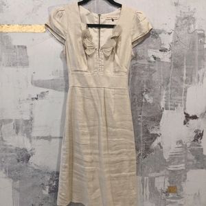 Rebecca Taylor Linen Corset Back Dress Size 0